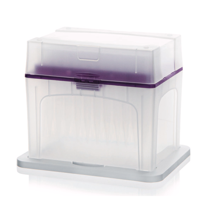 BrandTech Filter Tips TipBox, 50-1250μL, 86mm, purple