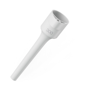 A cylindrical plastic Eppendorf Research 3 neo Ejector Sleeve, Single Channel, 300μL. Ideal as an ejector sleeve replacement or for use with single channel pipettes.