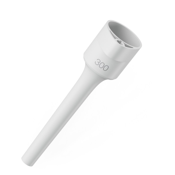 EP 3102630006 A cylindrical plastic Eppendorf Research 3 neo Ejector Sleeve, Single Channel, 300μL. Ideal as an ejector sleeve replacement or for use with single channel pipettes.