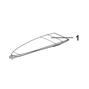 Line drawing of a Sartorius Picus 2 LCD Display Window (Product: Picus 2 LCD Display Window, Sartorius) diagram.