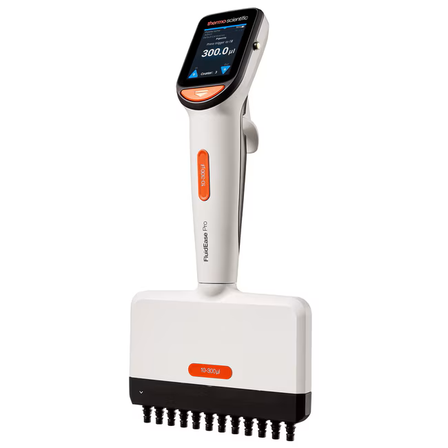 TS 4676080 Thermo Scientific FluidEase Pro ClipTip Electronic Multichannel Pipettes, 12 channel, 10-300μL