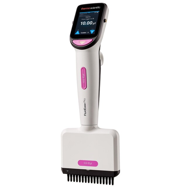 TS 4676110 Thermo Scientific FluidEase Pro ClipTip Electronic Multichannel Pipettes, 16 channel, 0.5-10μL
