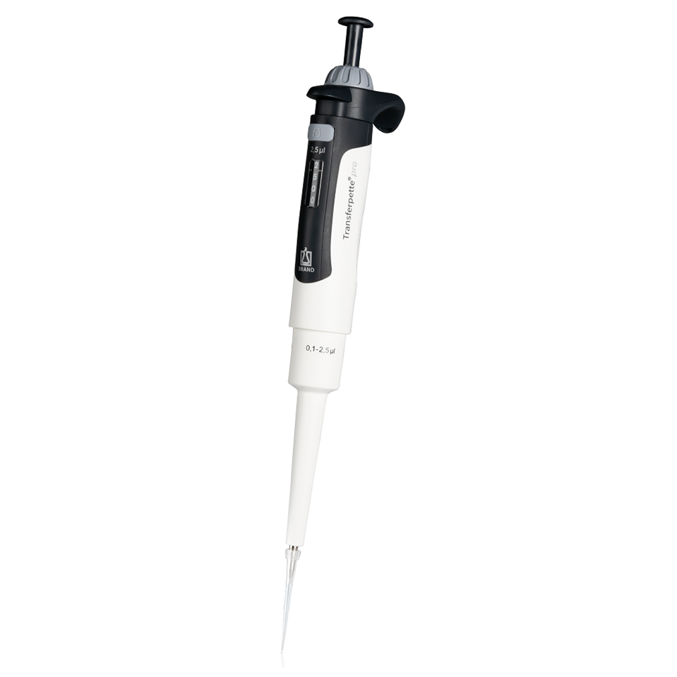 BT 706869 Transferpette pro Pipette, Single Channel, Adjustable Volume, 0.1-2.5μL (BrandTech)