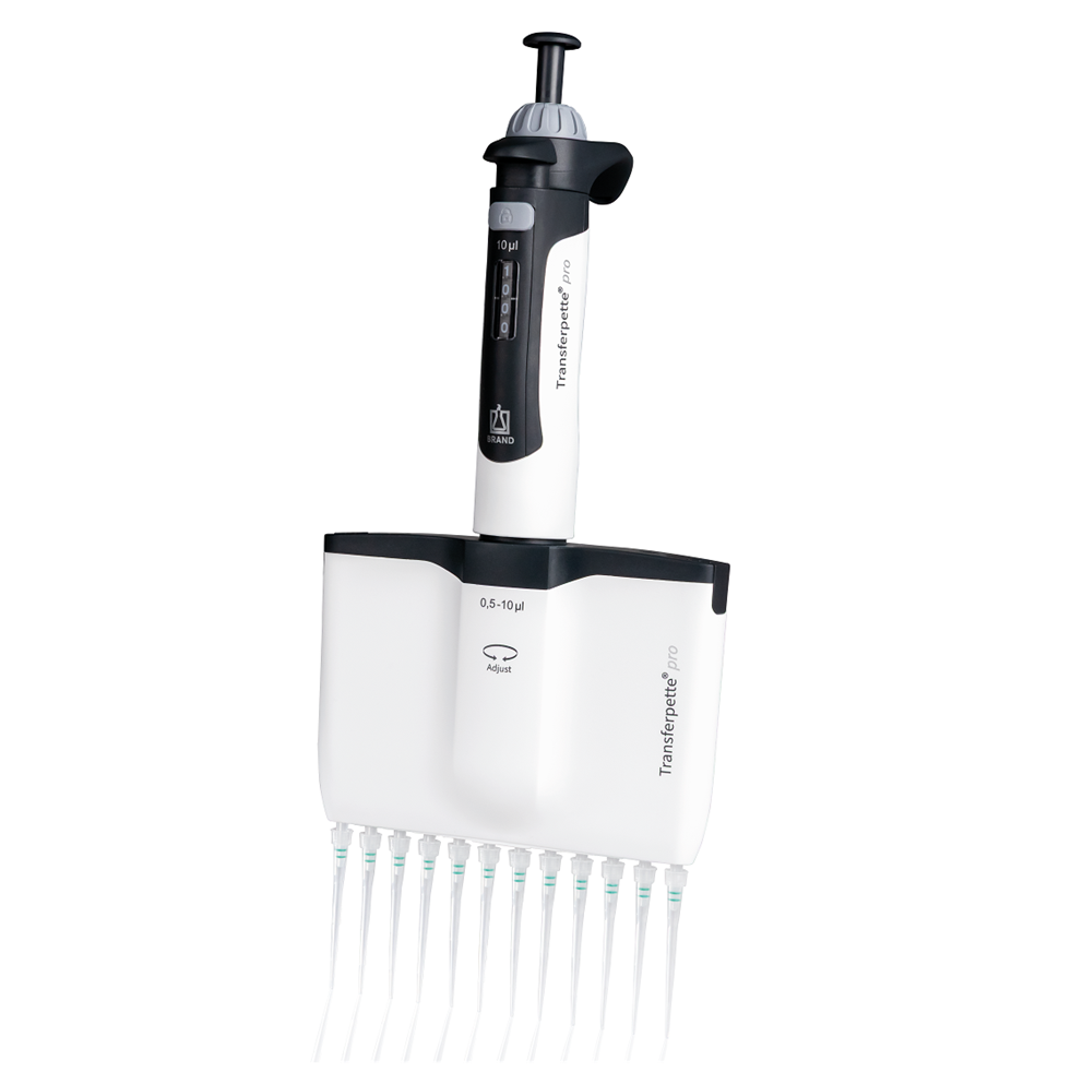 Transferpette pro Pipette, Multichannel, 12 Channel, 0.5-10μL (BrandTech)