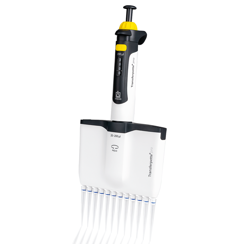Transferpette pro Pipette, Multichannel, 12 Channel, 20-200μL (BrandTech)