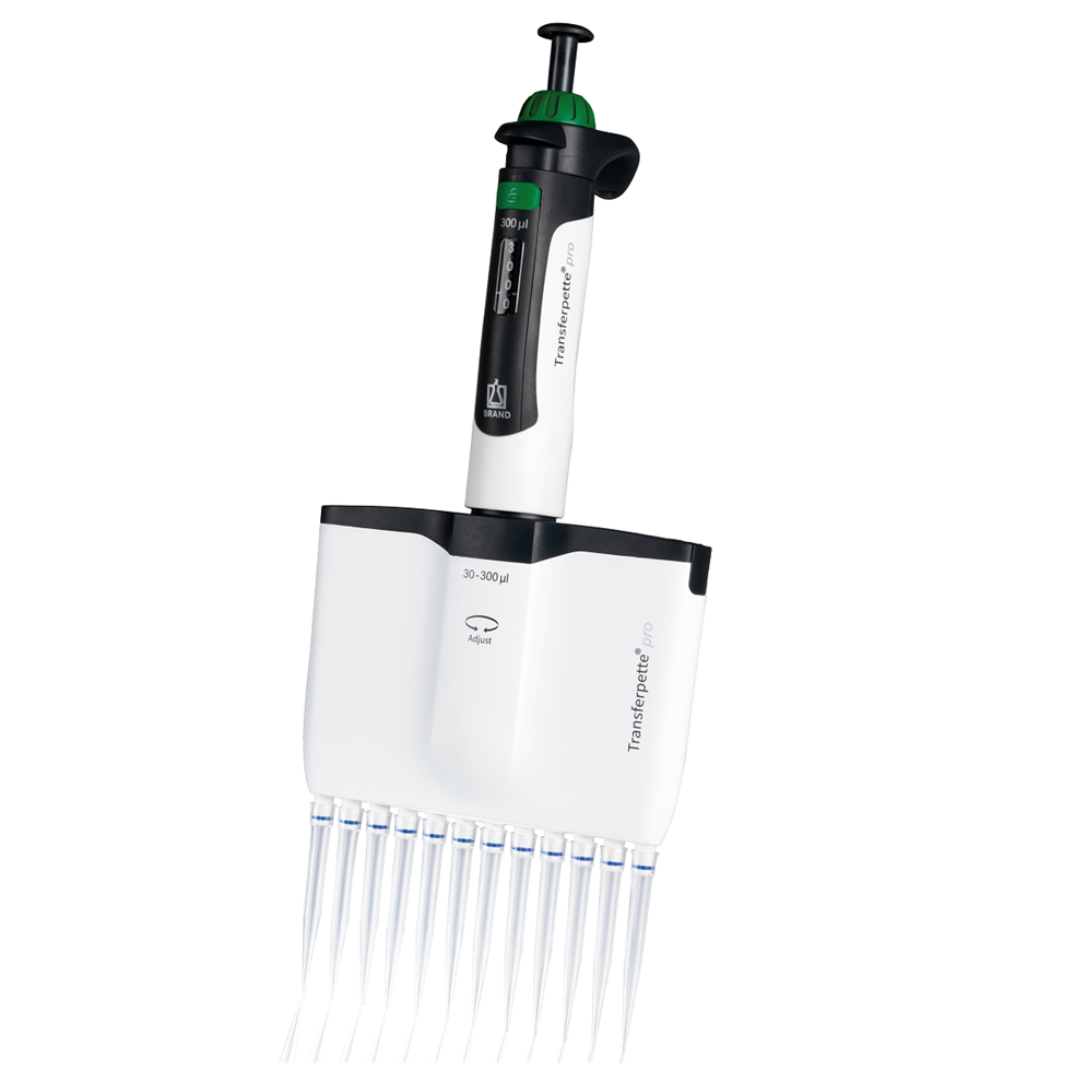 Transferpette pro Pipette, Multichannel, 12 Channel, 30-300μL (BrandTech)