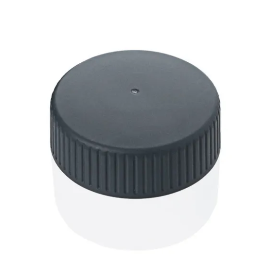 BT 707560 A black plastic hand wheel for Titrette, All Volumes (BrandTech), featuring a textured edge
