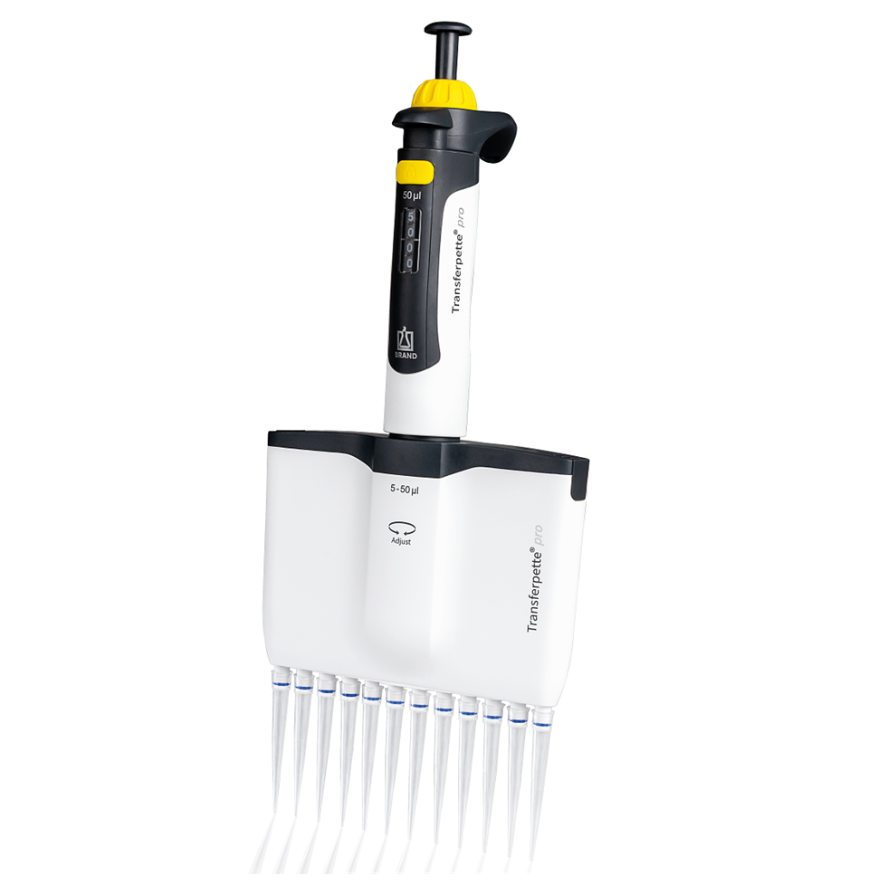 Transferpette pro Pipette, Multichannel, 12 Channel, 5-50μL (BrandTech)