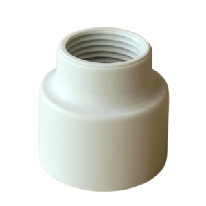 A light grey Labnet Shaft Nut for Single Channel 5mL/5000μL pipettes